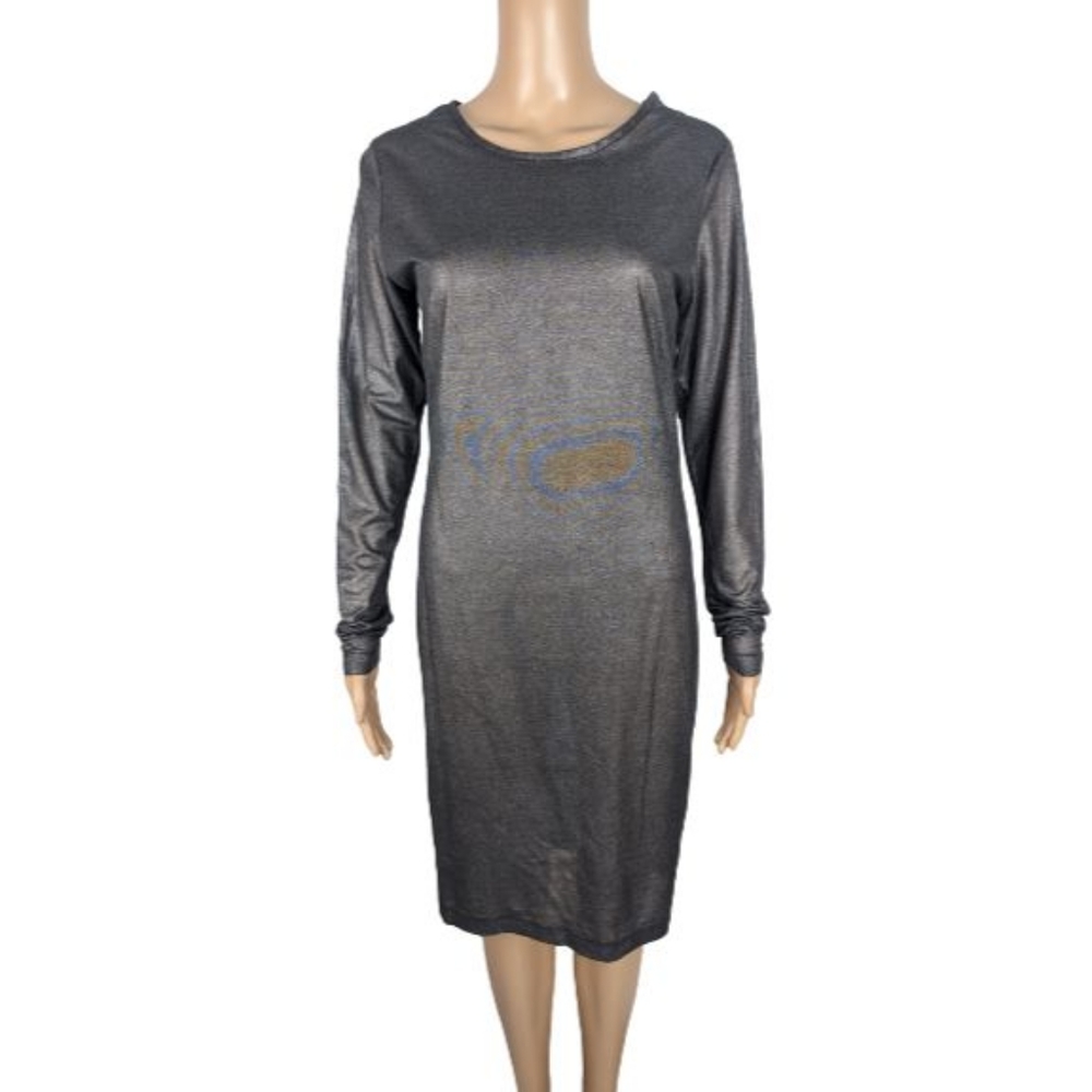 Victoria's Secret Victoria Sport Sheer Metallic Mesh Midi Dress M